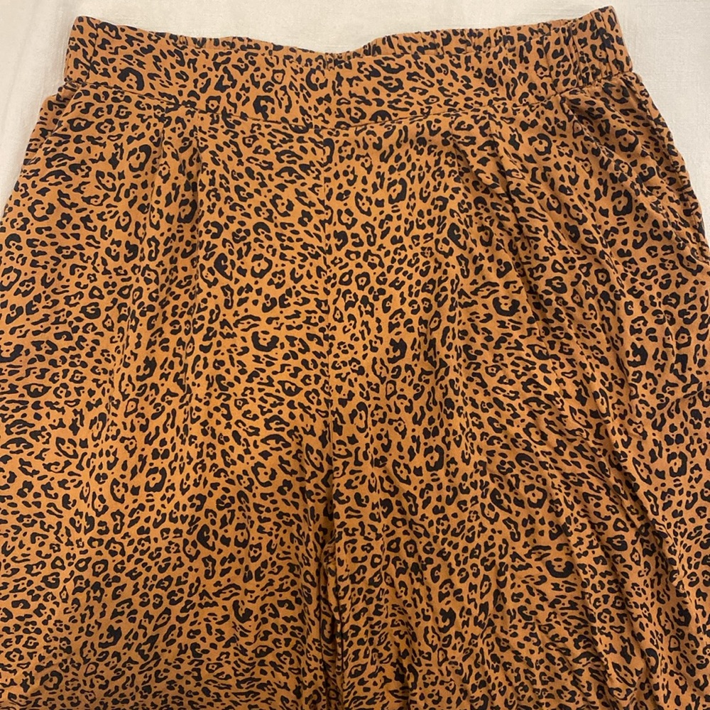 H&M cropped wide leg cheetah print - Picture 4 of 5